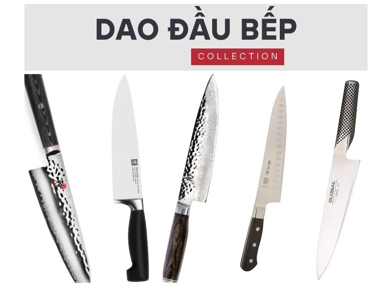 5 mẫu dao đầu bếp chất lượng